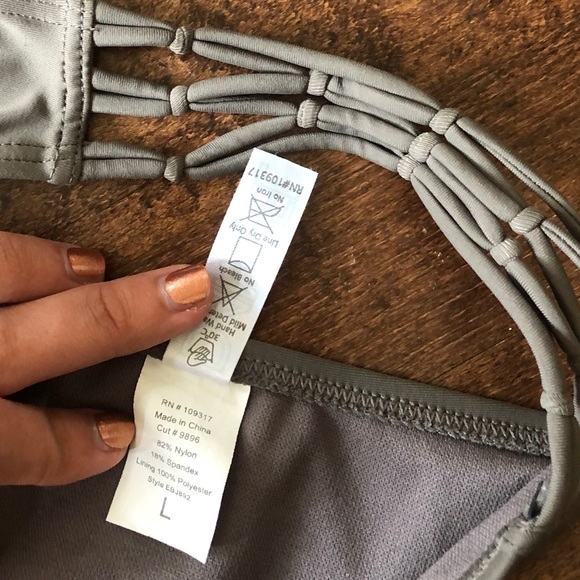 Gray Cheeky Bikini Bottoms - Picture 3 of 3